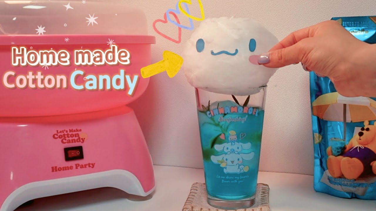 [👩‍🍳Cooking Play] 솜사탕 메이커로 시나모롤 솜사탕 만들기 Making Cinnamoroll Cotton