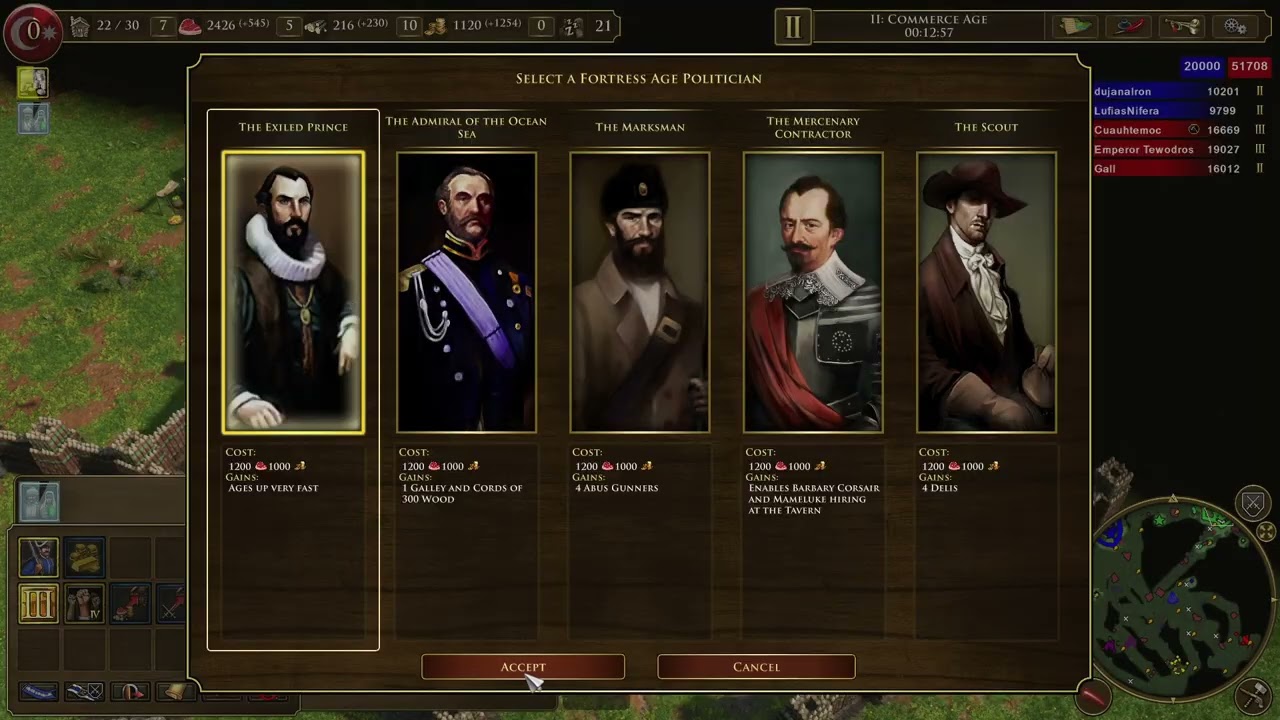 AOE3: Ottomans VS 3 AIs