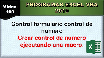 100 excel vba 2019: control formulario control de numero