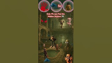 Only 1% can Find the Hidden Stickers 👀 You Have 5 Seconds!#oddoneout #challenge #quiz