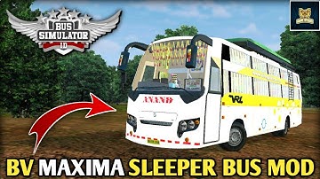 🔴🔵Download All New BV MAXIMA SLEEPER BUS MOD for Bus Simulator Indonesia V3.5