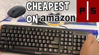 Cheapest Keyboard & Mouse on Amazon! | $8 Unboxing | Verbatim 99202 Slimline | Pixel Slayers 4K