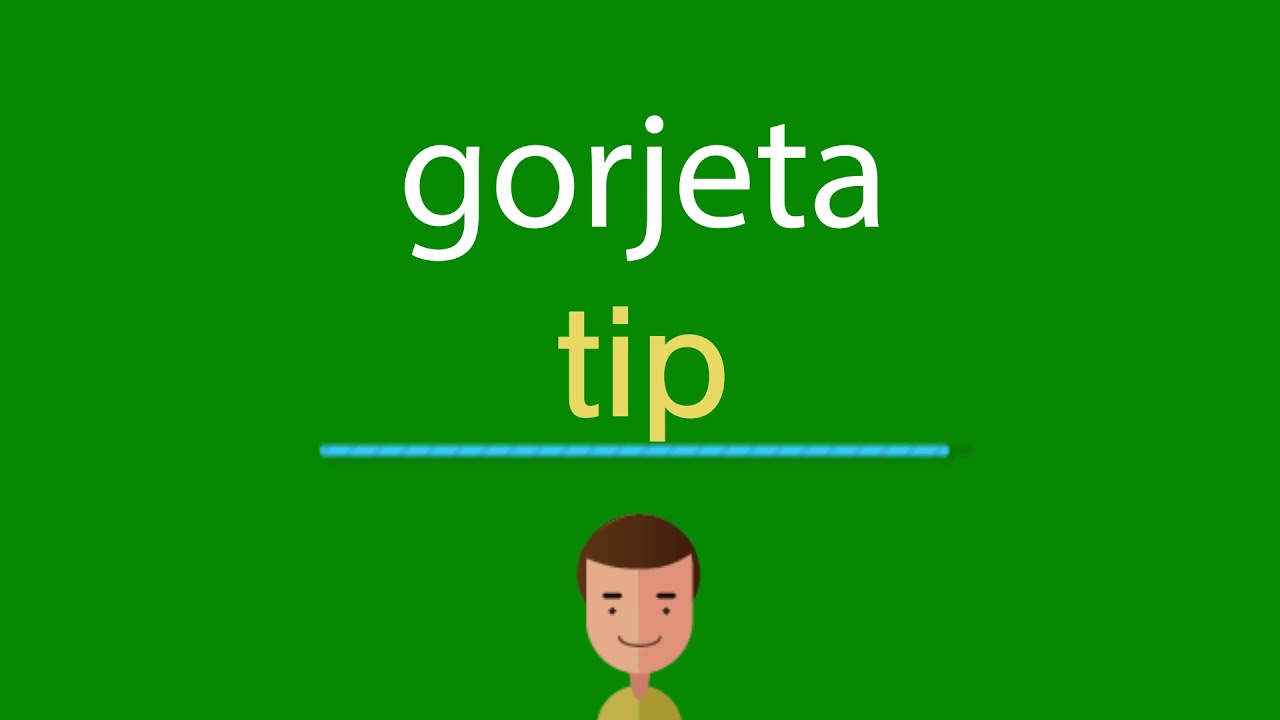 Como dizer gorjeta em inglês - YouTube