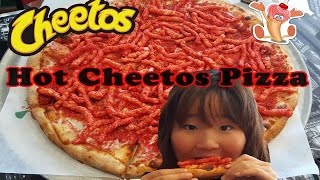 HOT CHEETOS PIZZA!! MUKBANG(eating show)