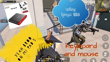 playing with keyboard and mouse on mi pad 5 using ipega 9116