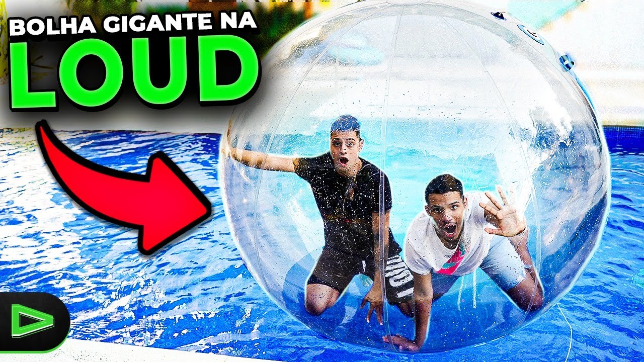 ENTRAMOS EM UMA BOLHA AQUÁTICA GIGANTE NA MANSÃO LOUD!!