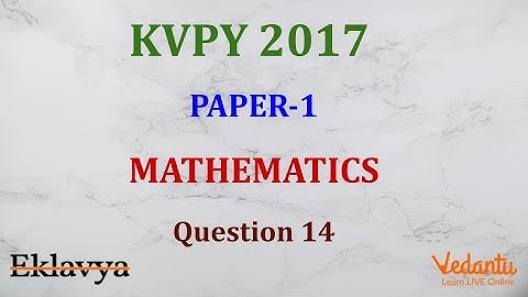 KVPY 2017 SB/SX Nov 5 Mathematics Part I  Question 14 Ans B Trigonometry Equations Shubham Jhanwar