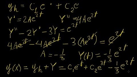 Undetermined coefficients with exponential | Differential Equations | LetThereBeMath |