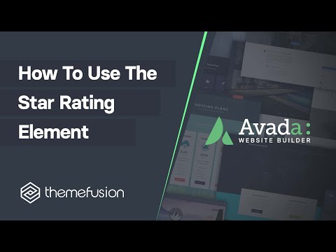 How To Use The Star Rating Element Video