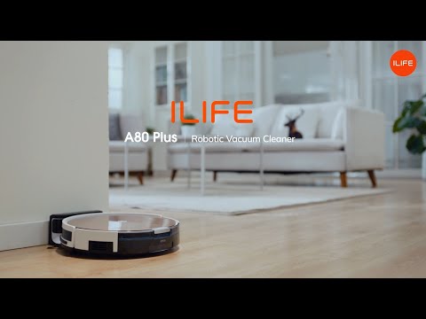 ILIFE A80 Plus - Hybrid 2-in-1 Robotic Vacuum and Mop with App Control