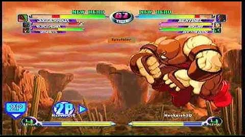 MvC2 Online (360): Nxver Die  (Mag/Jug/BH) vs NeoKarsh (Sent/Sak/Doom) 1 .:12.18.09:.