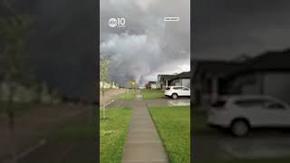 Caught on camera | Severe weather hit Nebraska causing a tornado to touch down near Lincoln