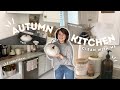 Get Ready for Fall 🍂 Watch me Clean &amp; Decorate my Kitchen for Autumn!