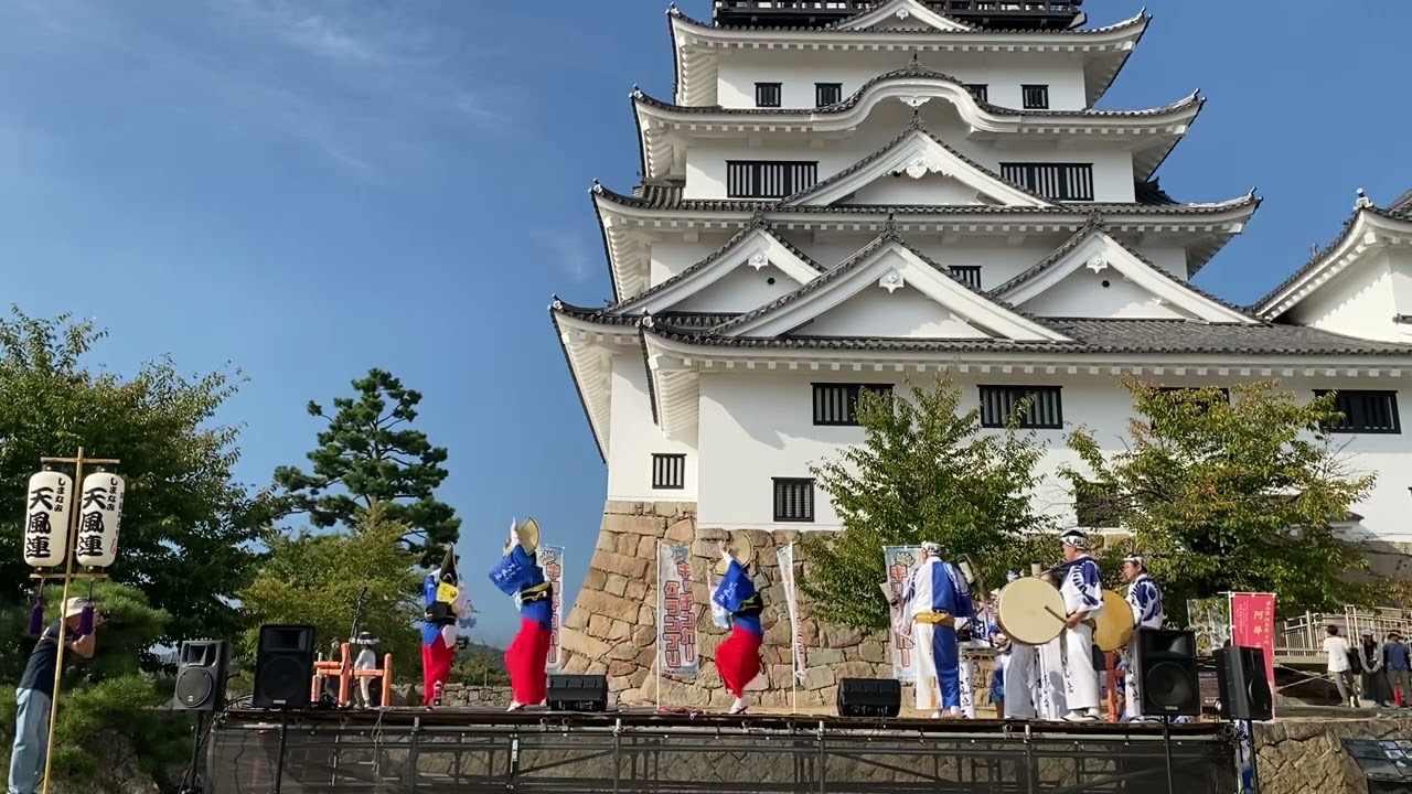 2025.10.11しまなみ天風連　第２回キッチンカーグランプリin福山城　組踊り　