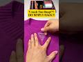 DIY Neckline Hack How to Fix a Loose V-Neck Without Cutting | Beginner-Friendly Sewing Trick #short