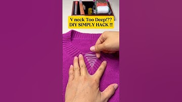 DIY Neckline Hack How to Fix a Loose V-Neck Without Cutting | Beginner-Friendly Sewing Trick #short