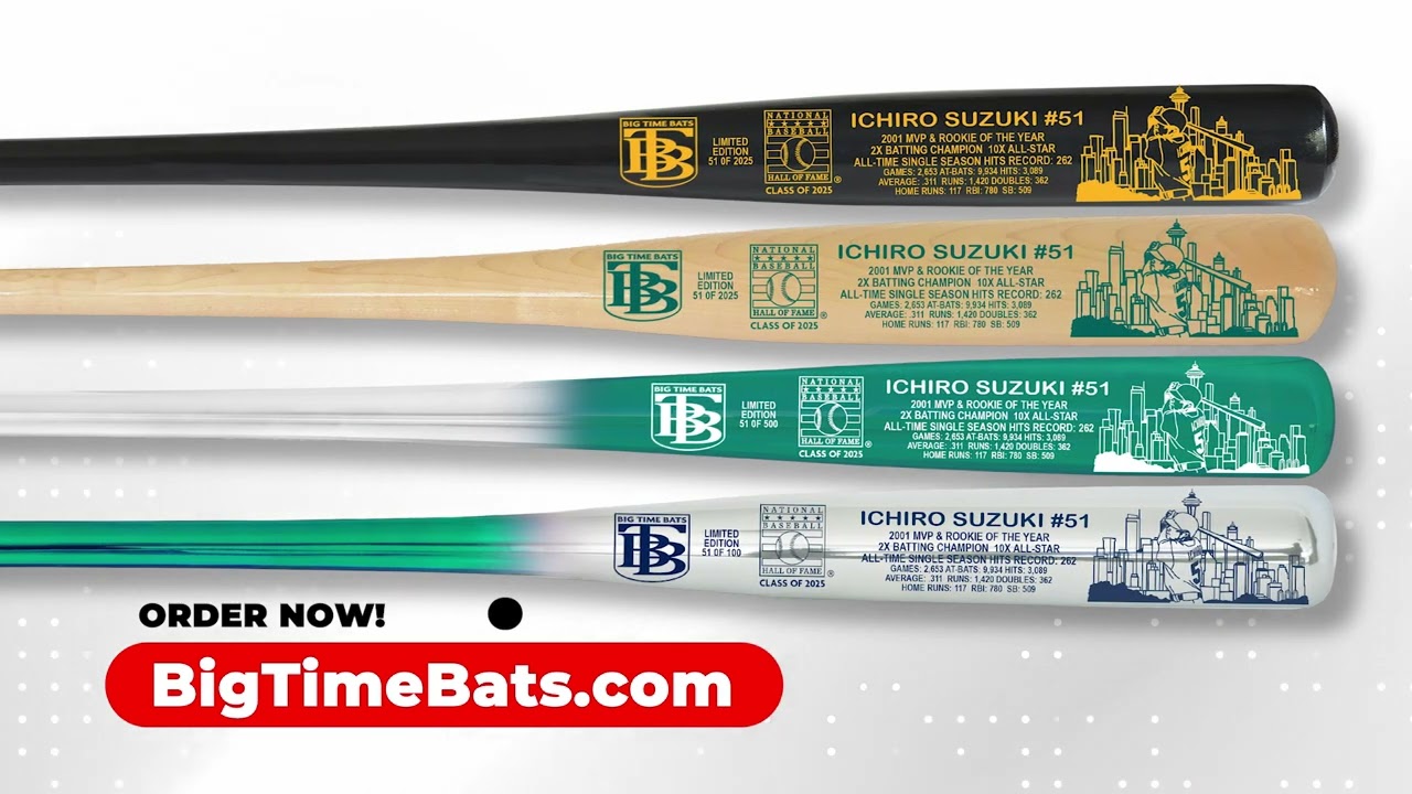 Ichiro 2025 Baseball Hall of Fame Extremum Bat - Big Time Bats