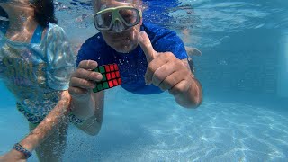 Can I hold my breath long enough to solve the Rubik's cube in my pool?