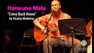 Hanauna Mele: Come Back Home by Nicolas Medeiros
HANAUNA MELE - 12/4/2019
Slack-key Guitar and ʻUkulele student, Nicolas Medeiros performs an original composition titled, Come Back Home, with a message for society to not take for granted the small things in life and to have an appreciation for the tangible connections that make in this world.
‘Ukulele and Slack Key Guitar students under the direction of Kamuela Kimokeo perform at Palikū Theatre at Windward Community College featuring special guest artist Nathan Aweau.
Students perform songs which feature both traditional and contemporary Hawaiian music as well as their own orginal compositions. Hanauna Mele: Come Back Home by Nicolas Medeiros