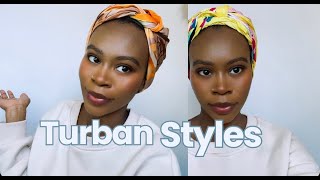 A SILK SCARF TURBAN | How To Tie It.