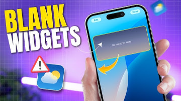 How to Fix Blank Weather Widgets on iPhone | Weather App Widgets Showing Nothing on iOS 18