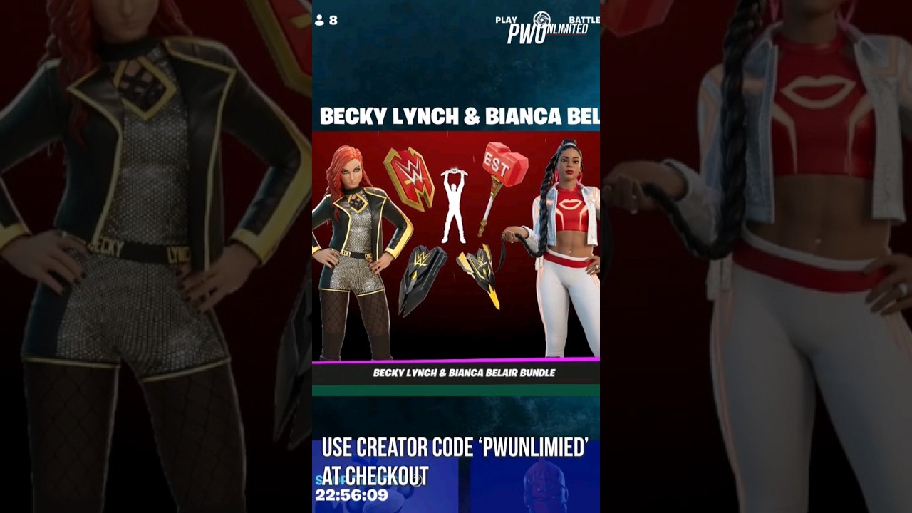 WWE x Fortnite: Bianca Belair and Becky Lynch 🔥 #wwefortnite #beckyly, Bianca Belair In Fortnite