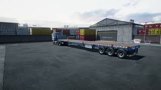 80s cabover daycab flatbed 3d asset