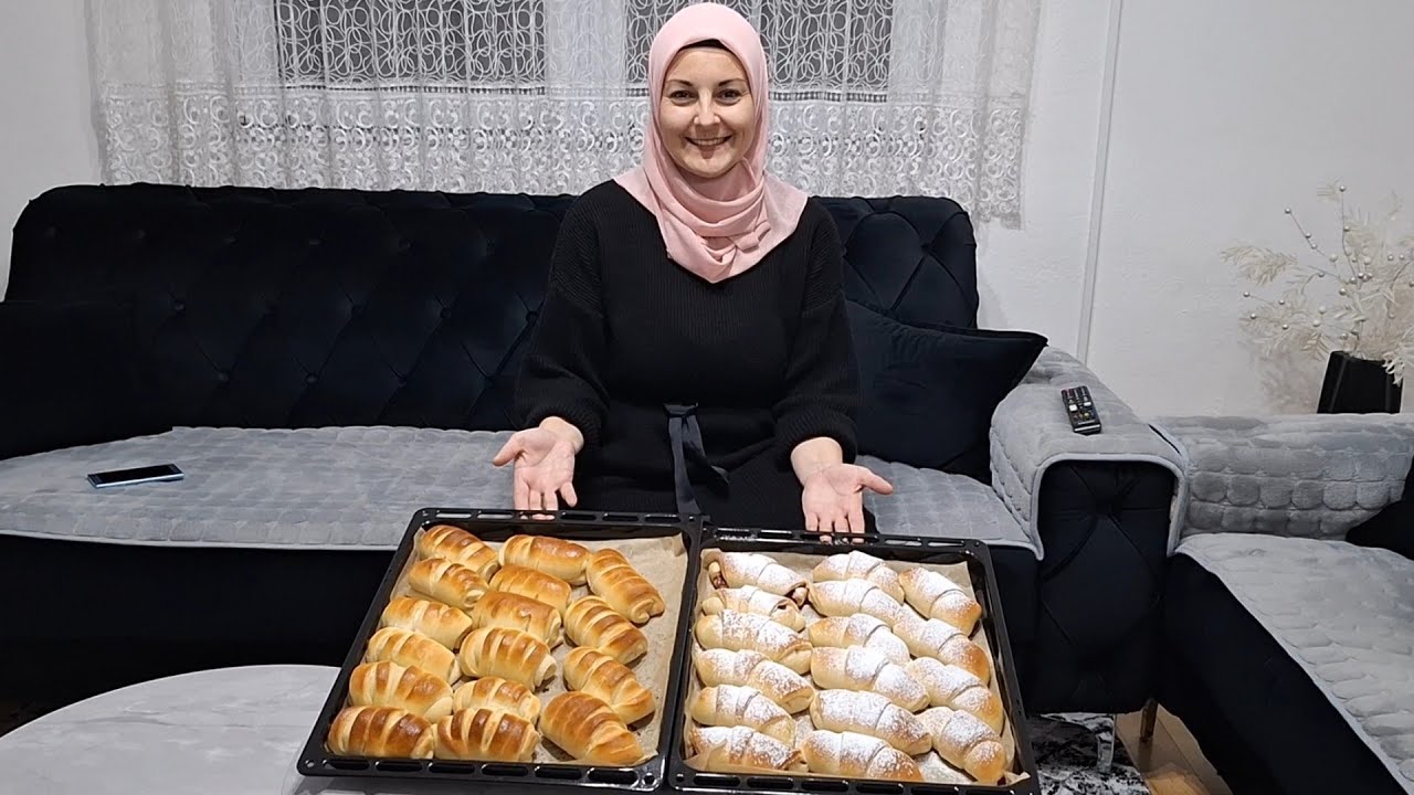 JEDNO TIJESTO❤️ za SLATKE I SLANE KIFLICE❤️ sa hrenovkom i džemom od šljiva❤️