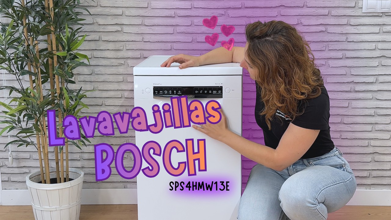 🍴 Bosch SPS4HMW13E | Lavavajillas de 45 cm, con conectividad y tercera bandeja