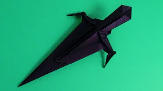 How to make a paper dagger🗡 Origami weapon