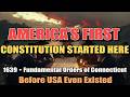 How Connecticut Wrote America's First Constitution in 1639 (Before the USA Existed) #usashorts