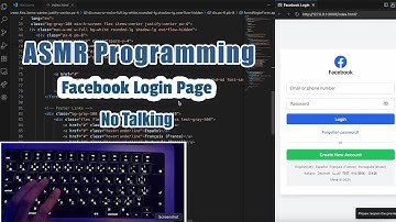 ASMR Programming - Facebook Login Page - No Talking