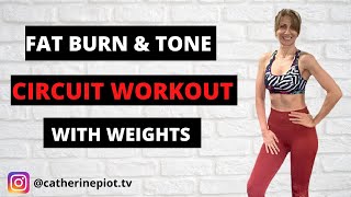 💥FULL BODY INTERVAL TRAINING WORKOUT WITH DUMBBELLS💥At Home HIIT Workout for Women