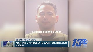 Active duty Marine charged with assaulting police officers at US Capitol riot
