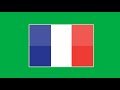 France Flag Animated Green Screen 