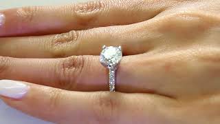 1 50 CT ROUND DIAMOND SOLITAIRE ENGAGEMENT RING 14K WHITE GOLD 1 50 CT ROUND DIAMOND SOLITAIRE ENGAGEMENT RING 14K WHITE GOLD