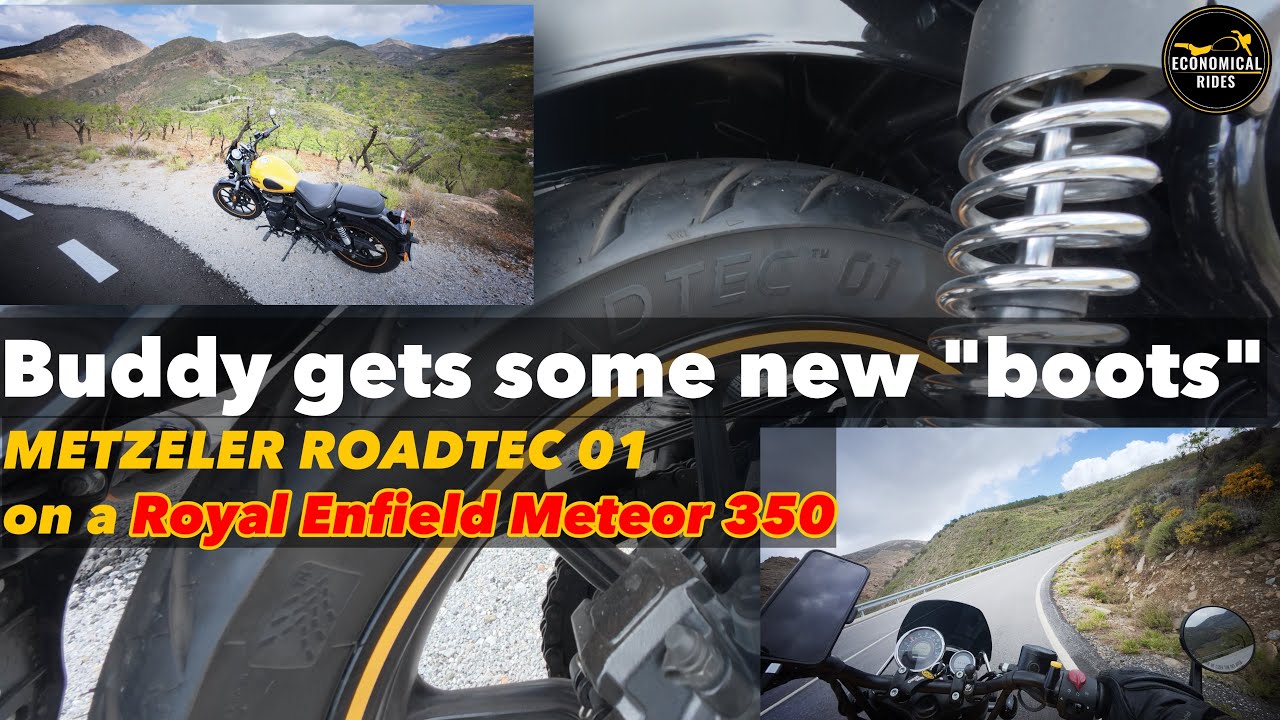 Royal Enfield Meteor 350 - Buddy Gets Some New Boots - Metzeler ROADTEC 01s replace the OEM CEATs