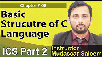 Basic Strucutre of C Language |ICS part 2 Computer|Mudassar Saleem