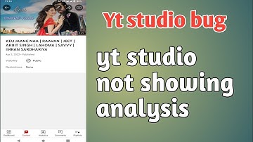 Fix Yt studio analytics problem #youtube