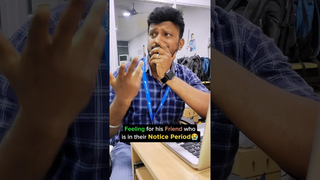 Hilarious Reactions to Friend's Notice Period 😪😂 