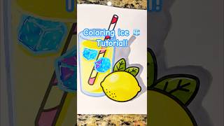 How to draw ice cubes 🧊🥶 #coloringtutorial #shorts