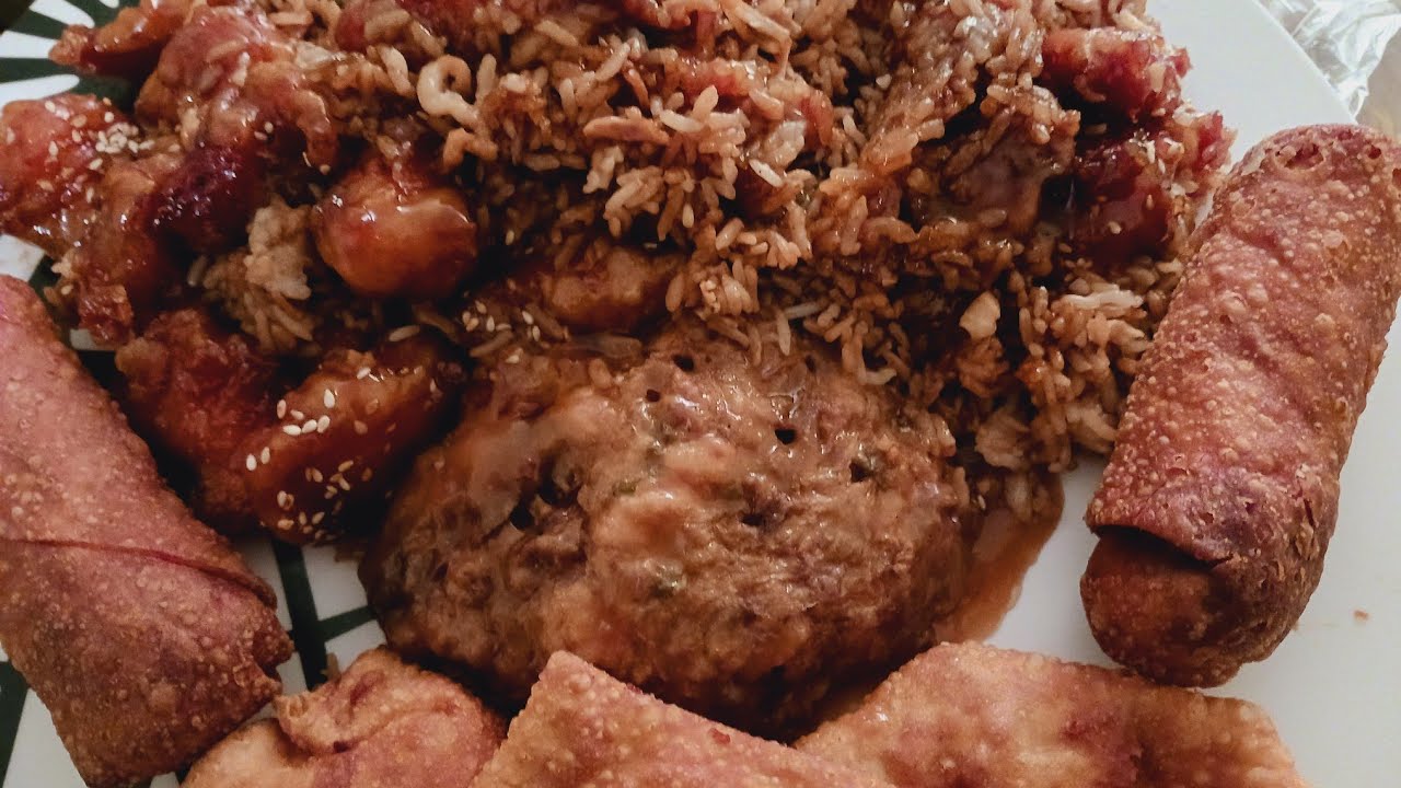 CHAT N CHEW CHINESE FOOD!! SESAME CHICKEN, COMBO EGG FOO YOUNG, CRAB