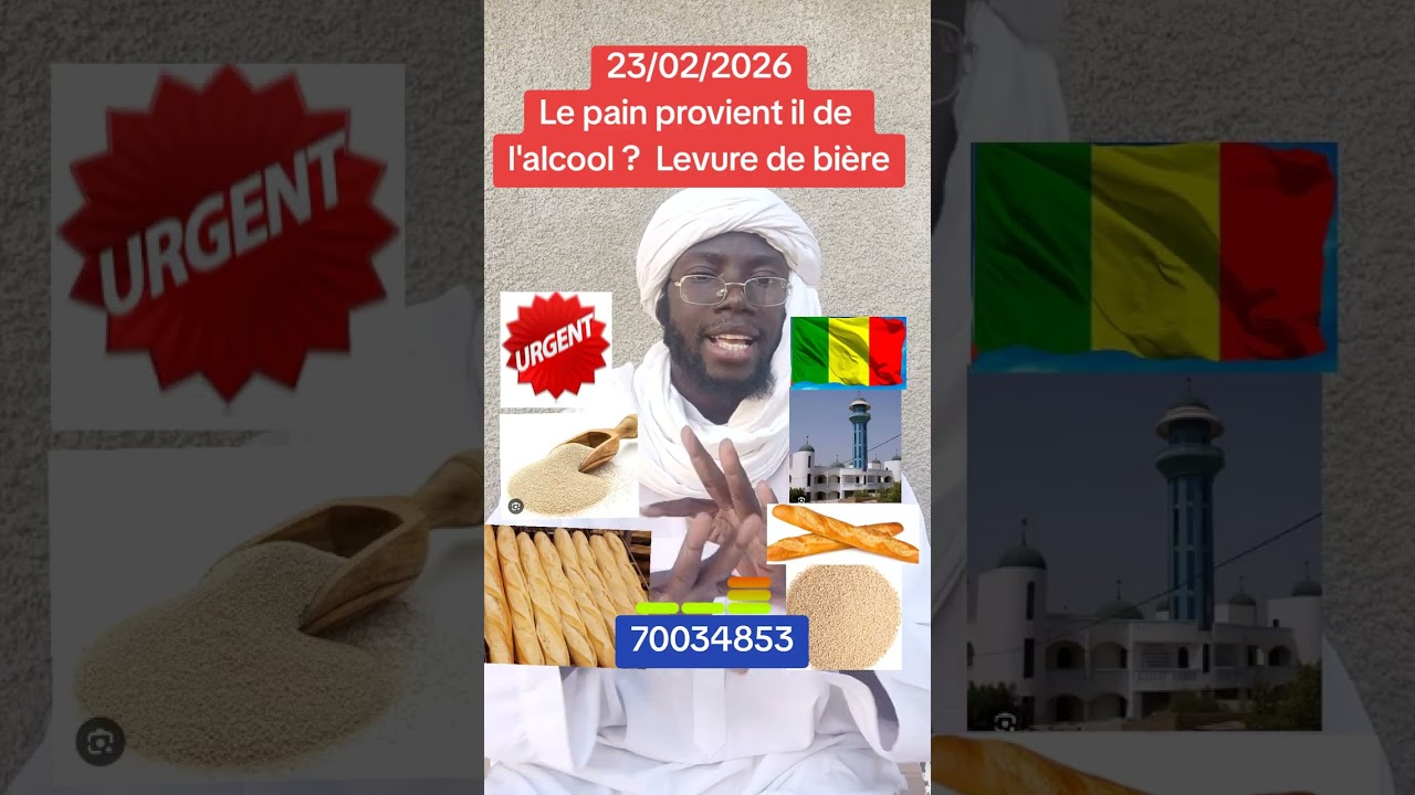 Oustaz Berthé, Le pain provient de l'alcool / Levure de boulanger