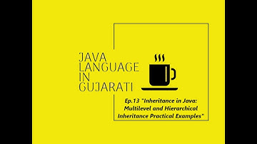 "Inheritance in Java: Multilevel and Hierarchical Inheritance Practical Examples" In Gujarati.| Java