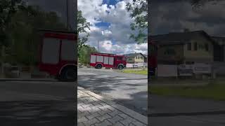Przejazd alarmowy 339[S]54 Man GCBA OSP Jasienica do powalonego drzewa