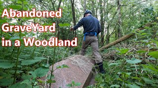 MTB Ride to Abandoned Graveyard, Middle of Nowhere, Reclaimed by Nature. Wiltshire Man