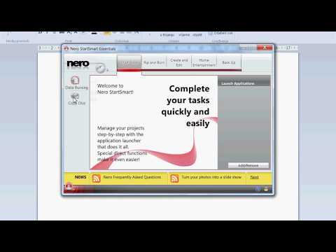 Burn A Disc Using Nero StartSmart Essentials 2013
