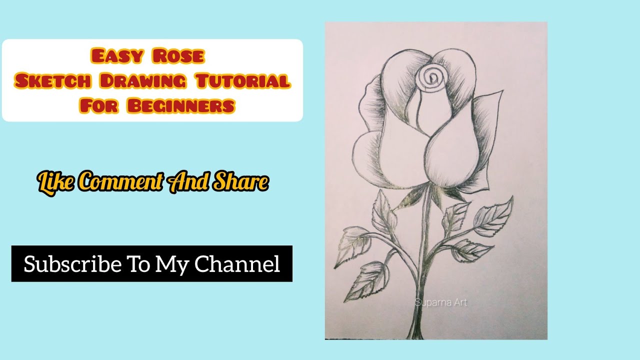 Easy Sketch Drawing Tutorial For Beginners | Bahat Asan Sketch Drawing ...