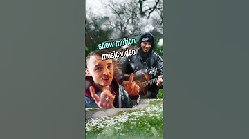 we made a SNOW MOTION music video #shorts