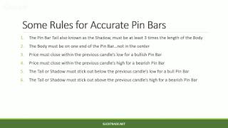 Pin Bar Price Action Forex Trading - Lesson #1 – An Introduction To Pin Bars & How To Effectively...